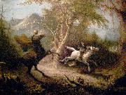 John Quidor The Headless Horseman Pursuing Ichabod Crane oil painting on canvas